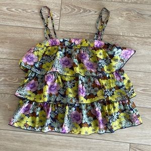 Anthropologie Leifnotes crop tank top